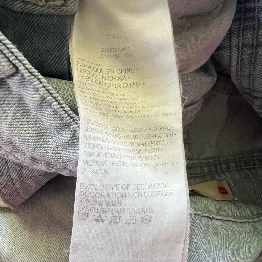 LEVI'S Girls Shortall Rainbow Adjustable Strap - Picture 7 of 8